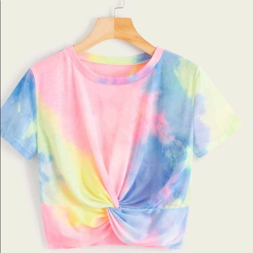 Tie dye twist shirt
